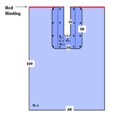 Our Surgical U Drapes are reusable and designed to function as part of a universal two drape system for a wide variety of procedures including abdominal, back, and knee. Image shows a flat drawing of a surgical U drape.