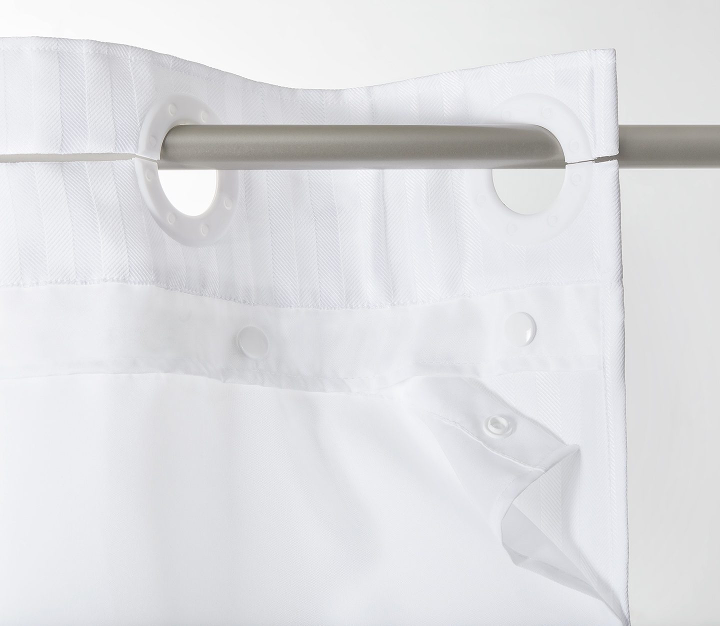 Hook-Free Shower Curtain Liners